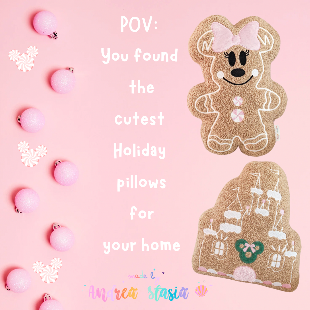 Magical gingy castle pillow- READY TO SHIP