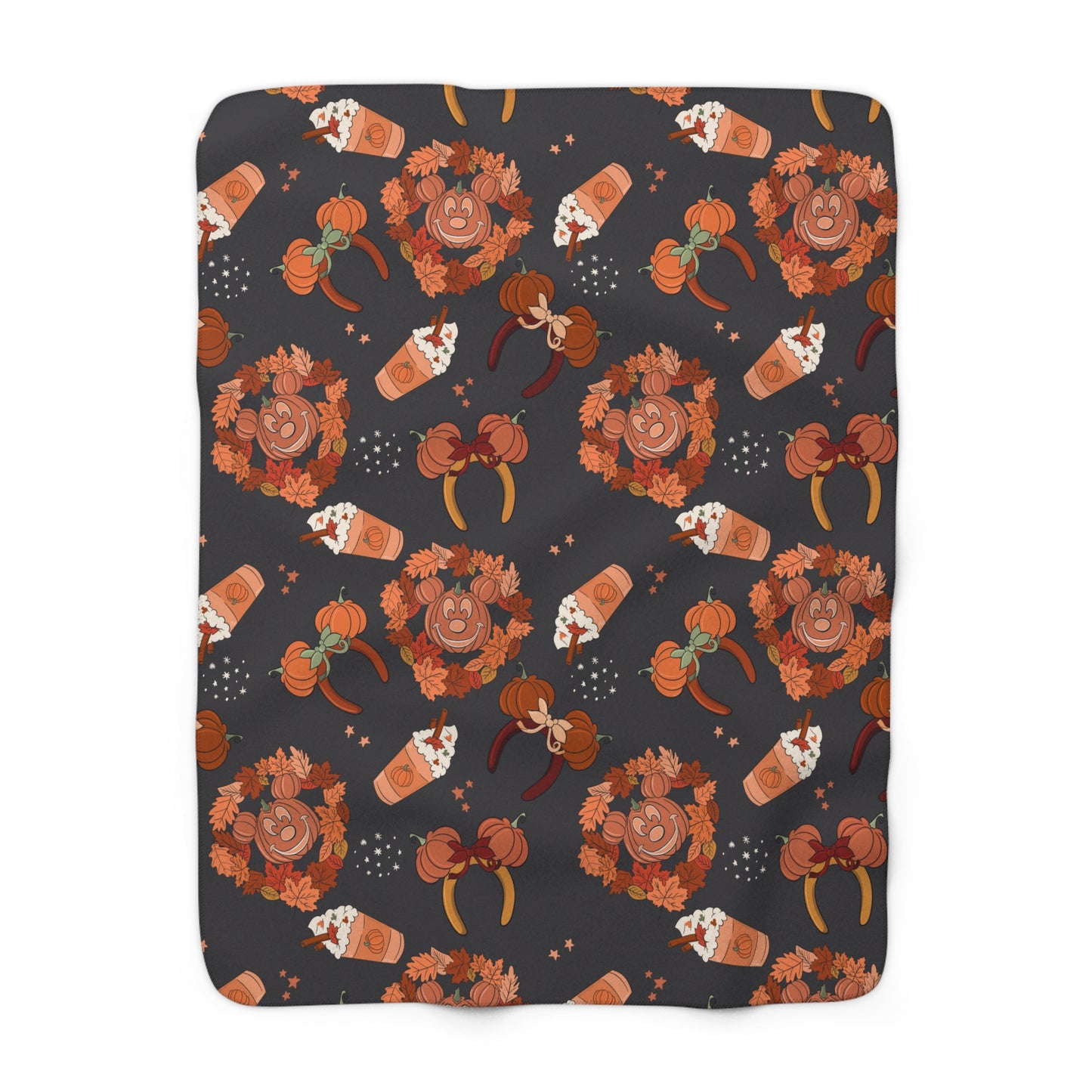 Sherpa Main St pumpkin Cozy Blanket - pre order