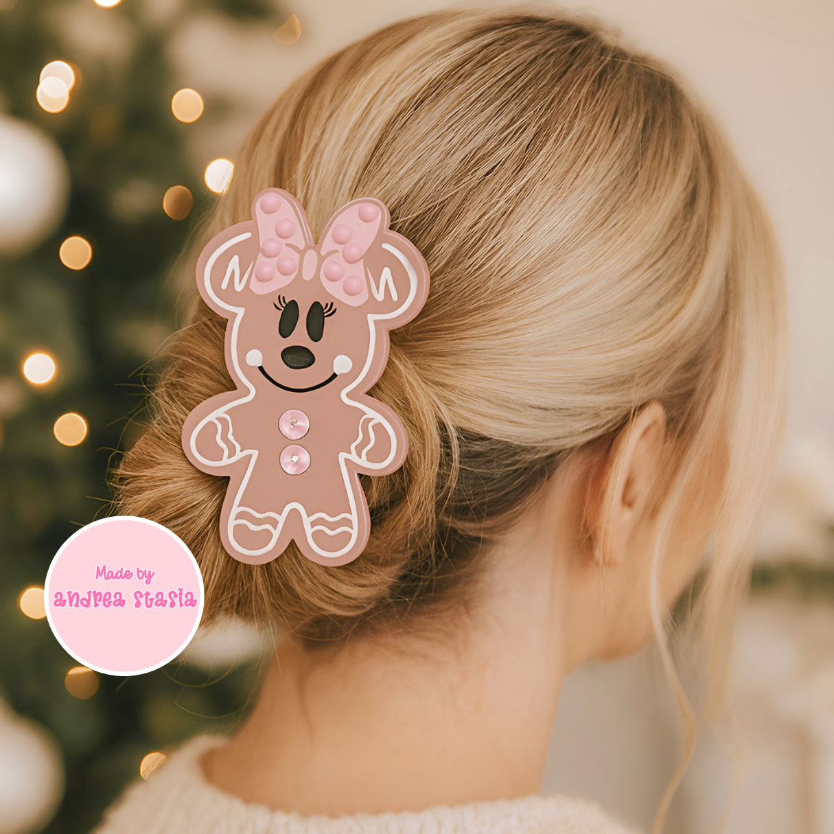 Pink Gingy Claw clip- ready to ship