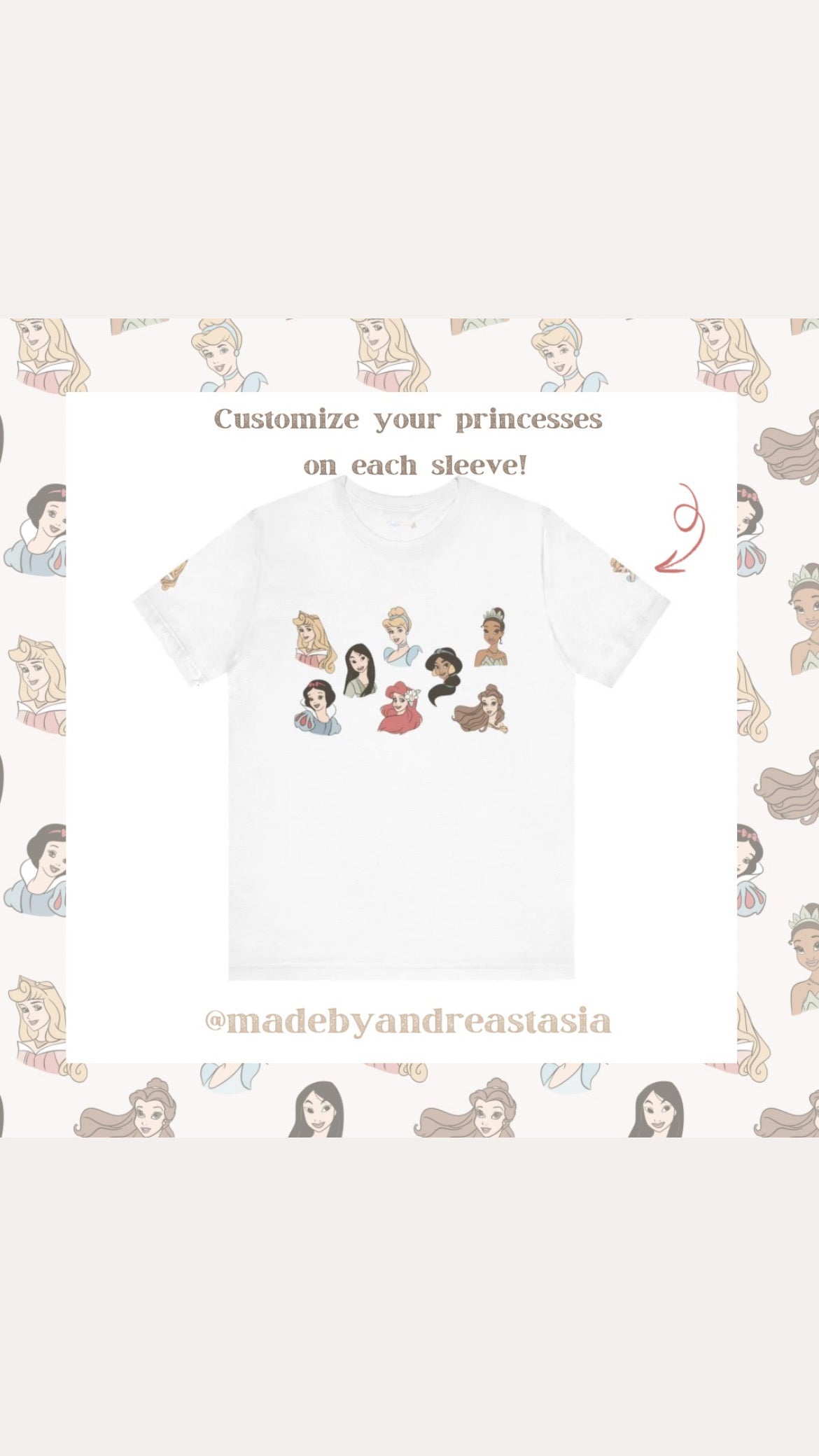 Princess tee ( 𝗖𝘂𝘀𝘁𝗼𝗺𝗶𝘇𝗲 ) adult tee -𝗣𝗥𝗘 𝗢𝗥𝗗𝗘𝗥