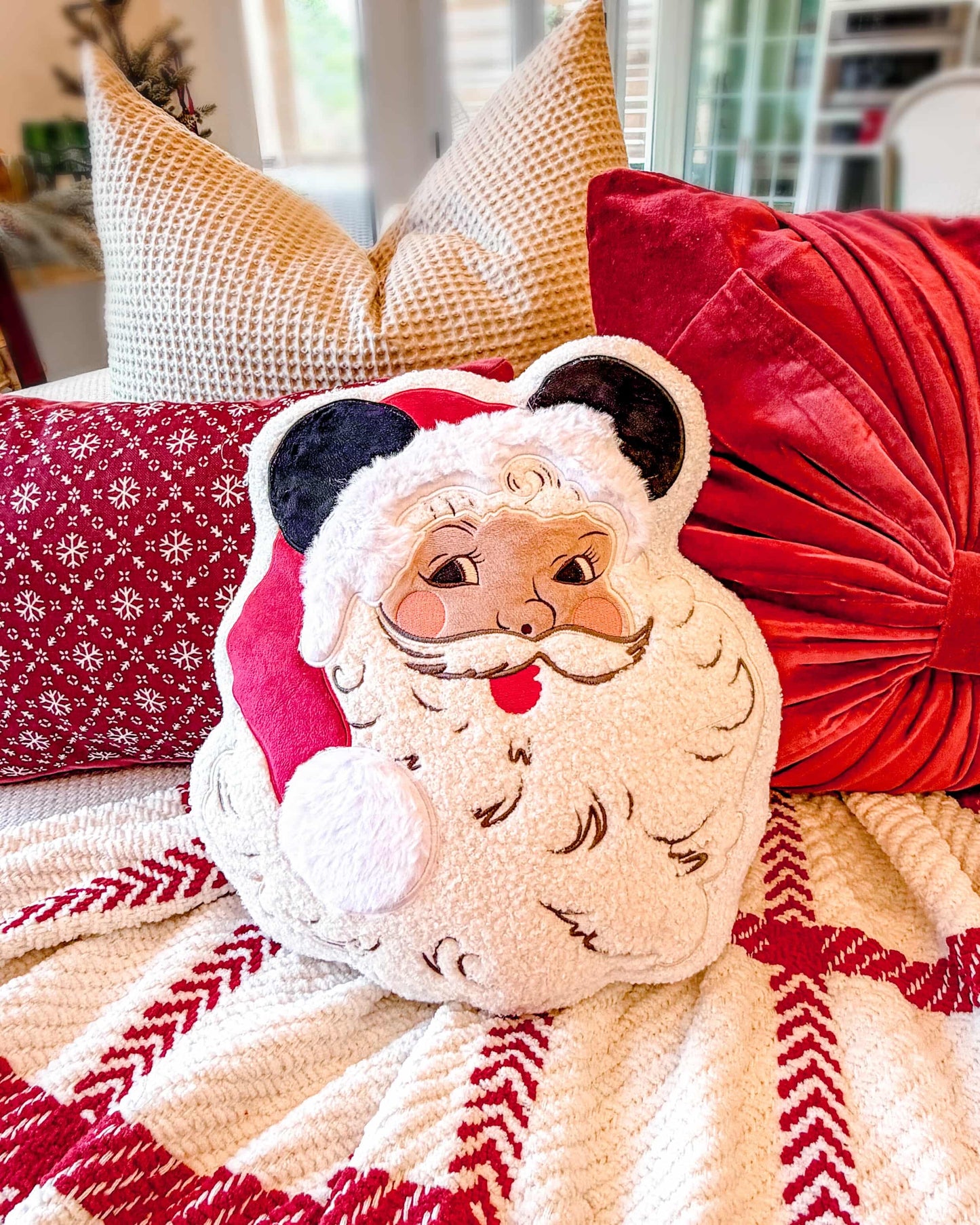 Jolly Ole St. Mick Pillow - READY TO SHIP ⭐️🎅🏼