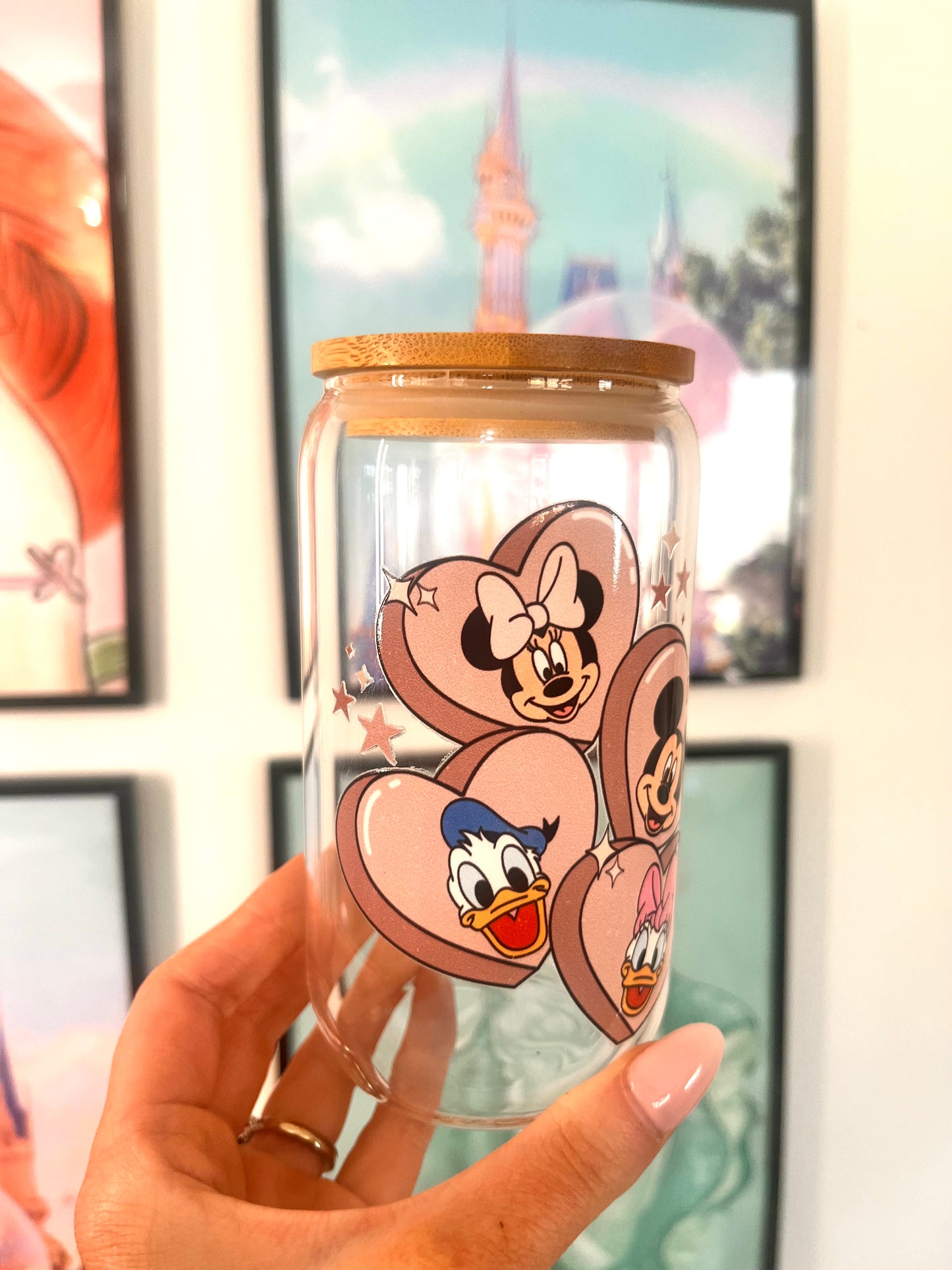 Magical castle watercolor cup