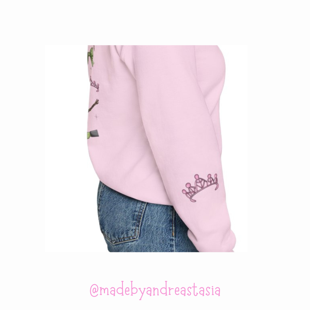 Pink and green besties Crewneck - PRE ORDER