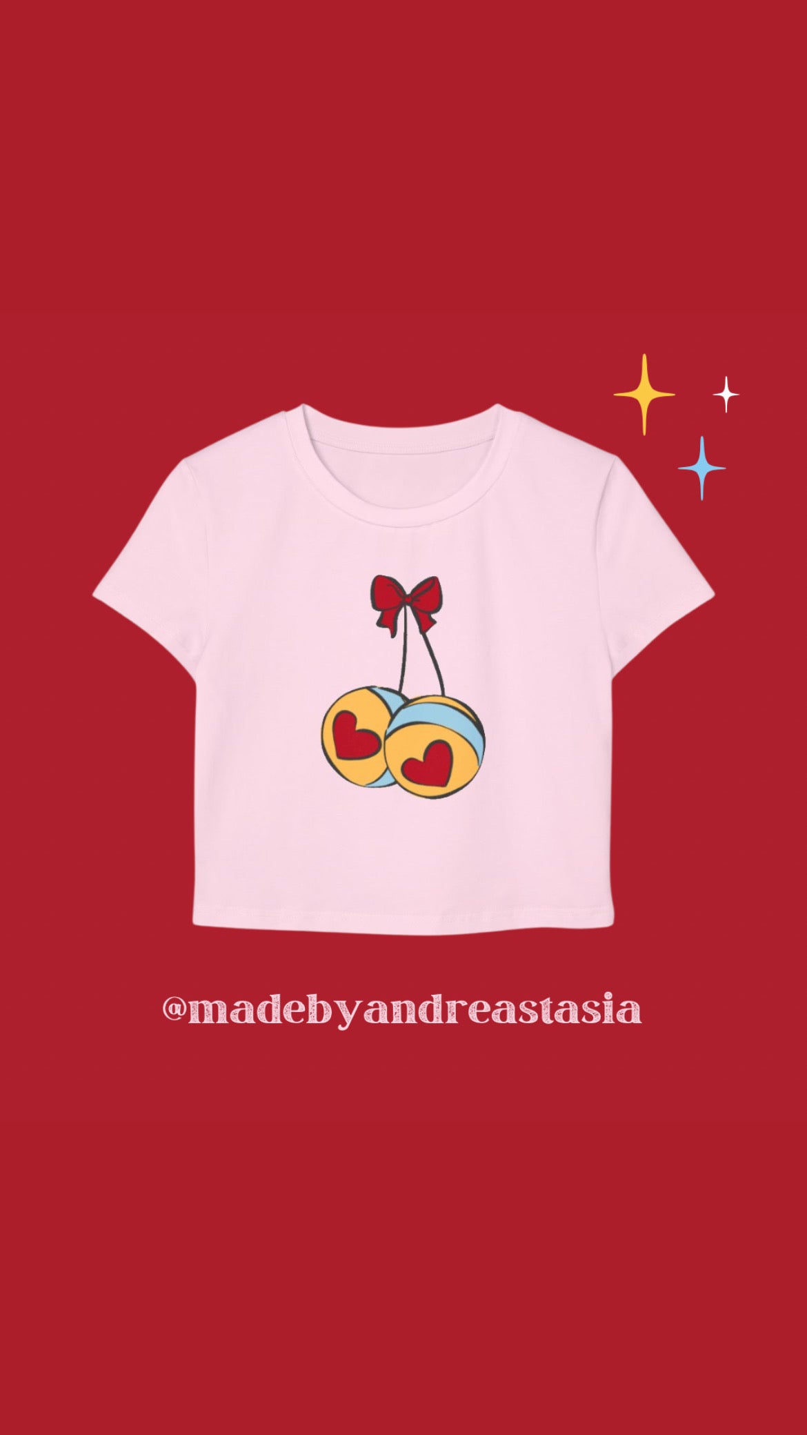 TS cherries crop top
