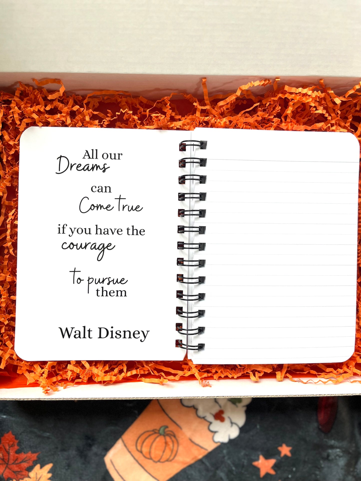 Main st Spooky Spriral journal in grey- Pre order