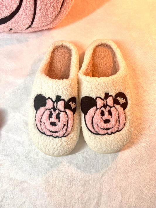 Magical Pink pumpkin slippers - READY TO SHIP