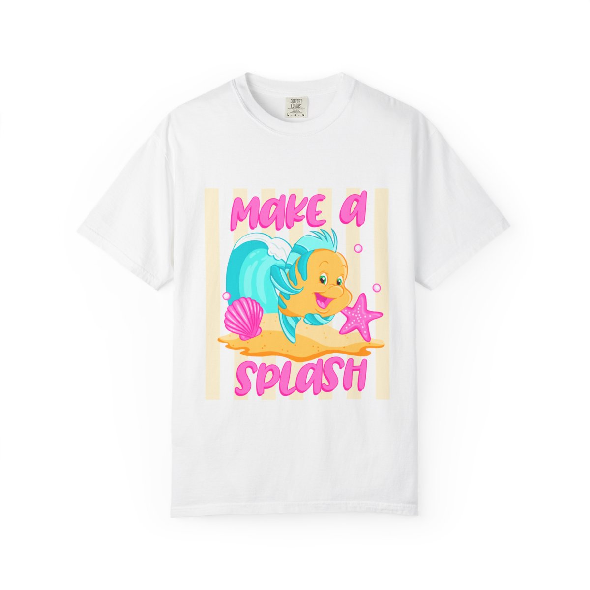 Make a Splash tee adult • pre order  🐠 ( yellow )