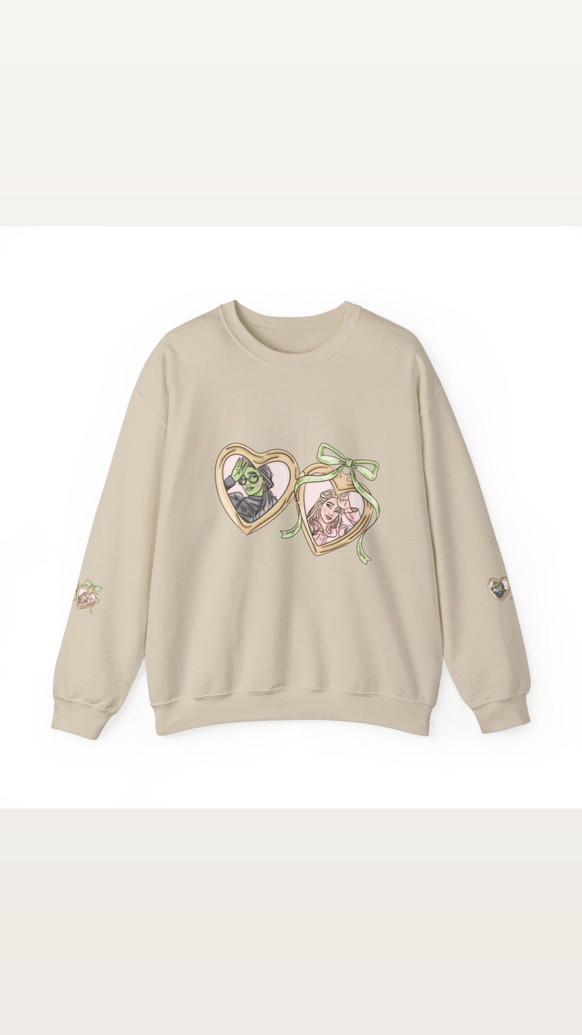 Pink and green besties Crewneck - PRE ORDER