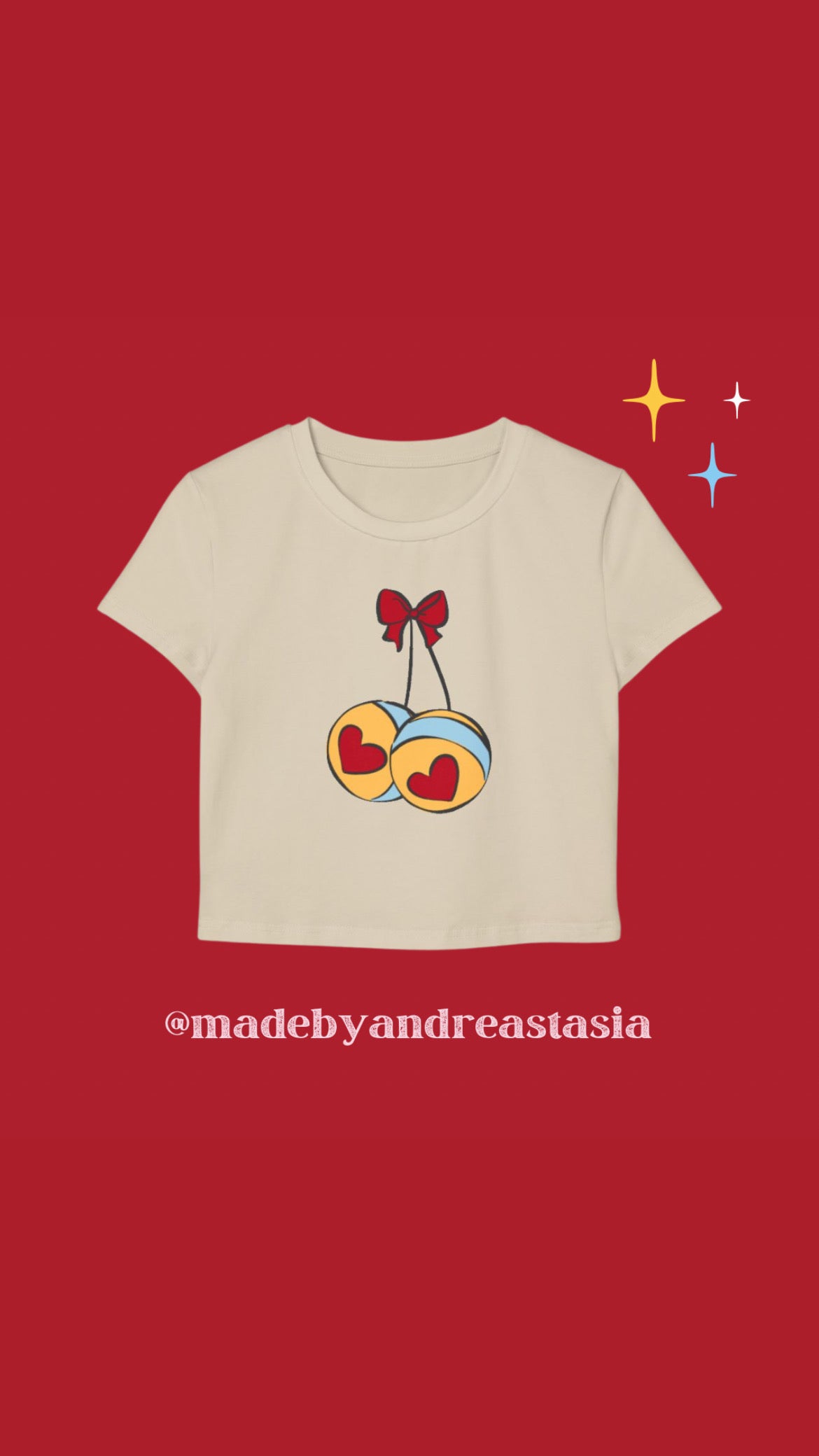 TS cherries crop top