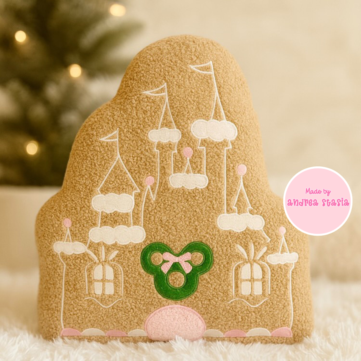 Magical gingy castle pillow- READY TO SHIP