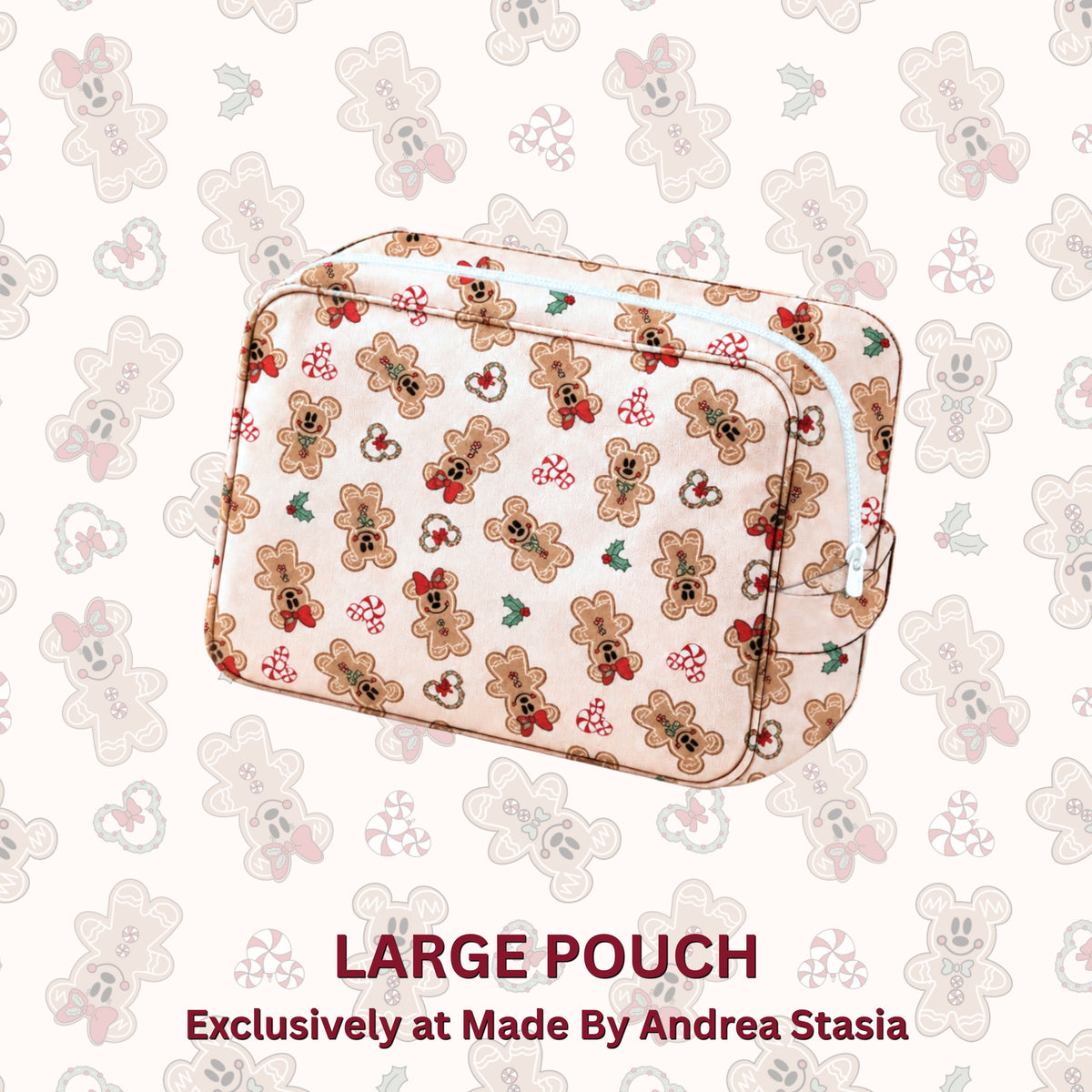 Main St gingerbread Pouch • pre order