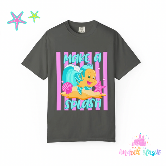 Make a Splash tee adult • pre order  🐠 ( pink )