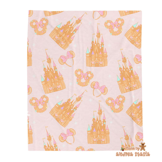 A Pink Gingy Christmas blanket - pre order