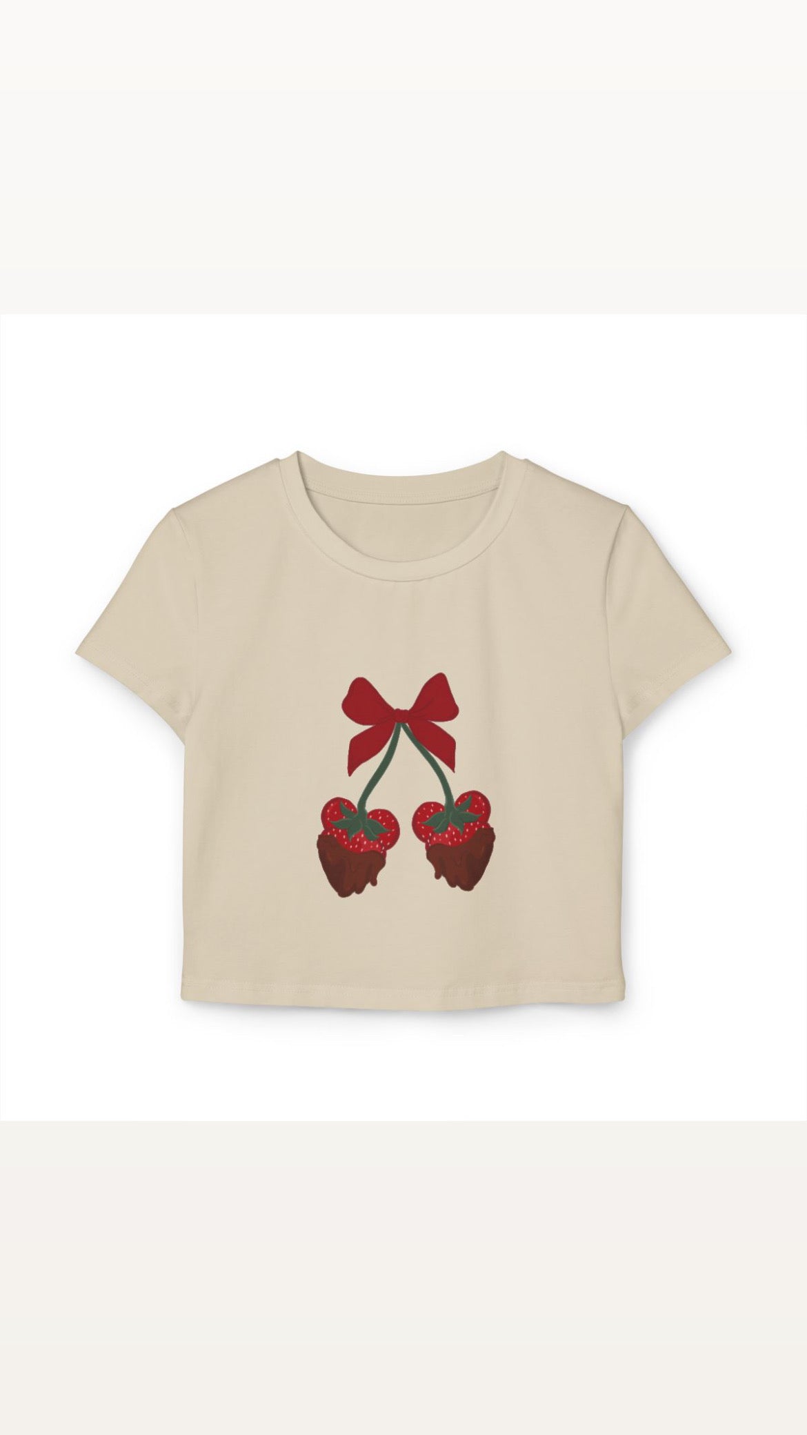 Magical strawberries & bows Baby tee- PRE ORDER