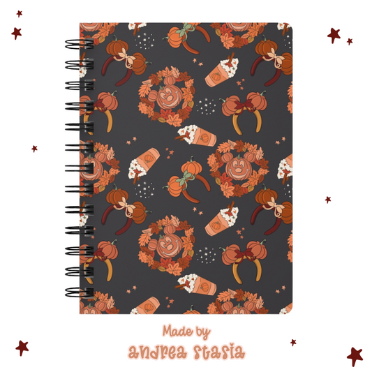 Main st Spooky Spriral journal in grey- Pre order