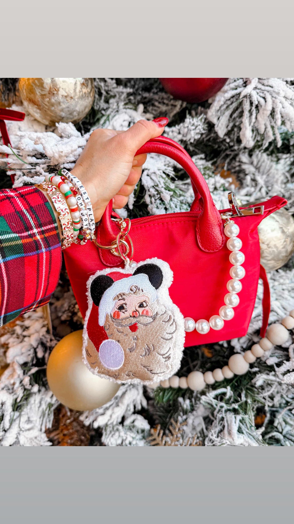 クリスマス籐バック Jolly Ole St. Mick • Pre order – Made by Andrea Stasia co