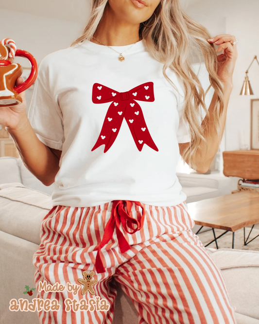 Christmas bows Tee• pre order