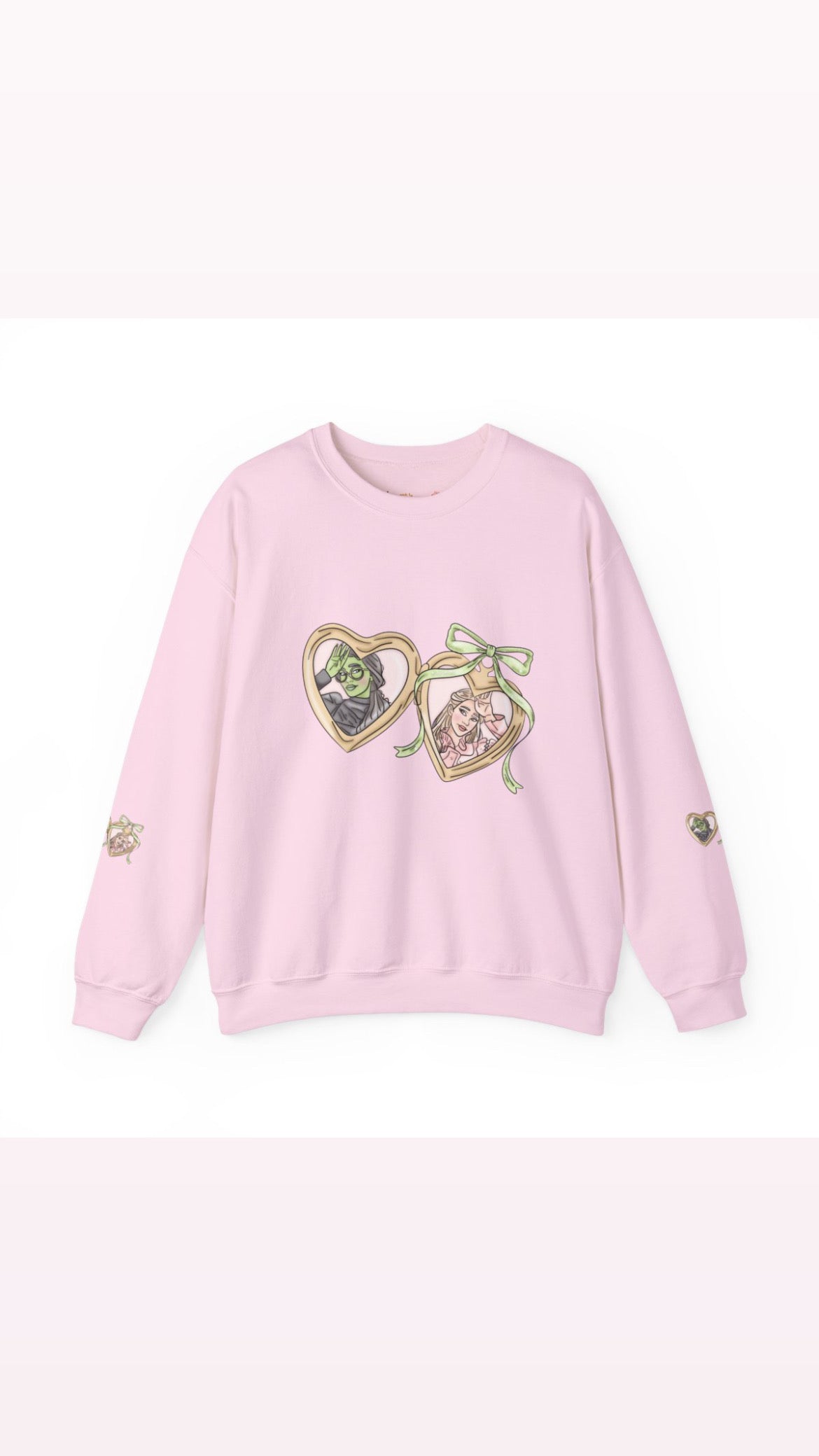Pink and green besties Crewneck - PRE ORDER