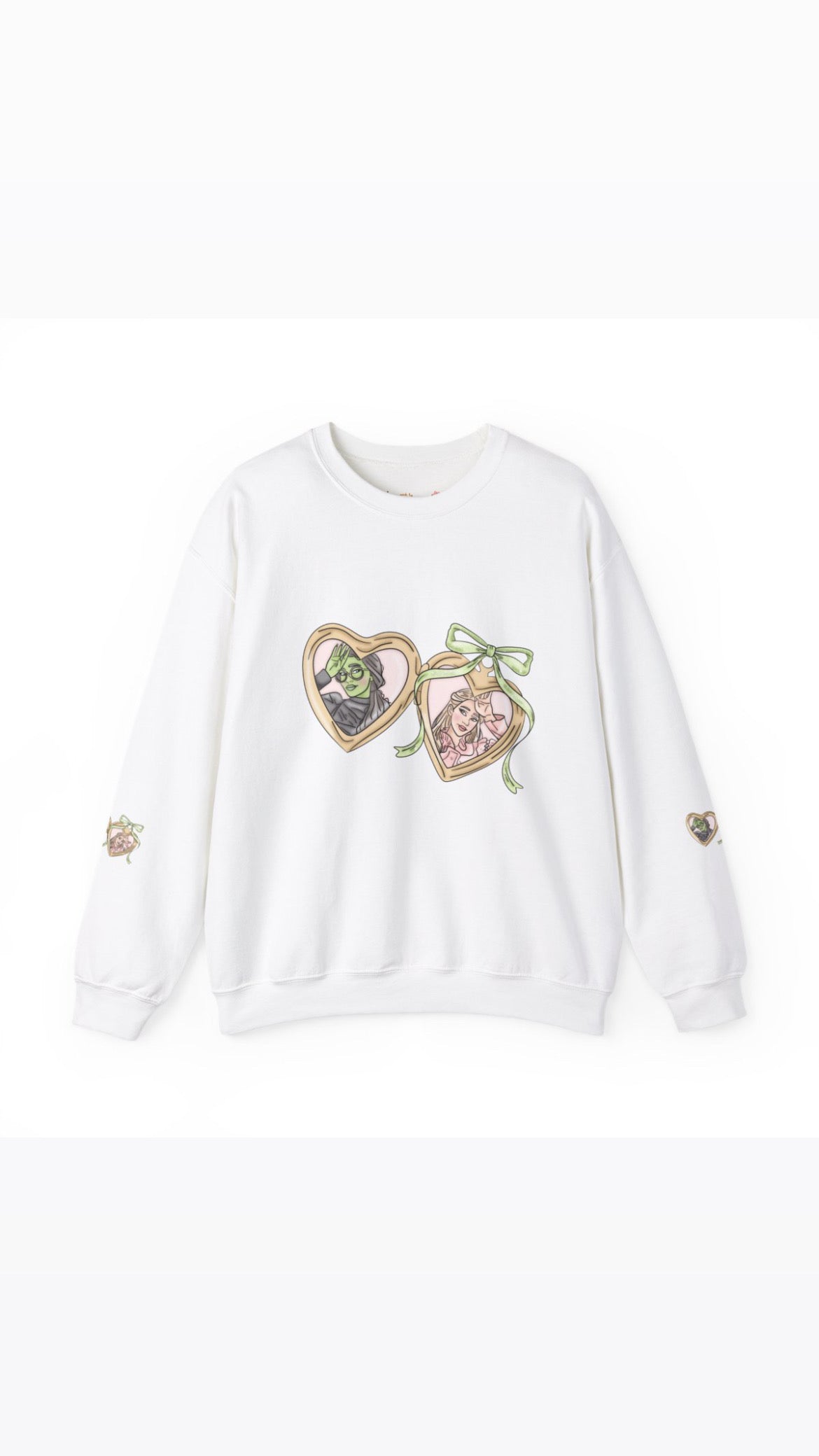Pink and green besties Crewneck - PRE ORDER
