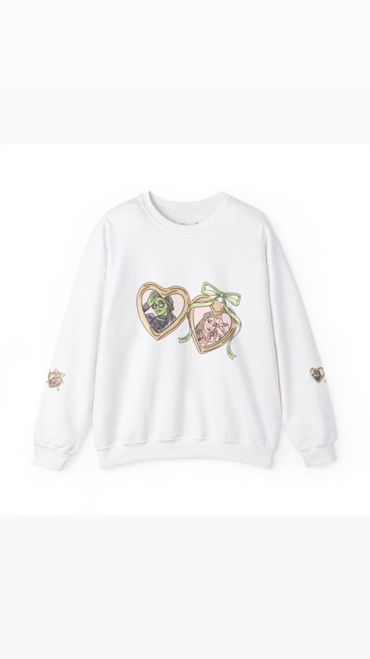 Pink and green besties Crewneck - PRE ORDER