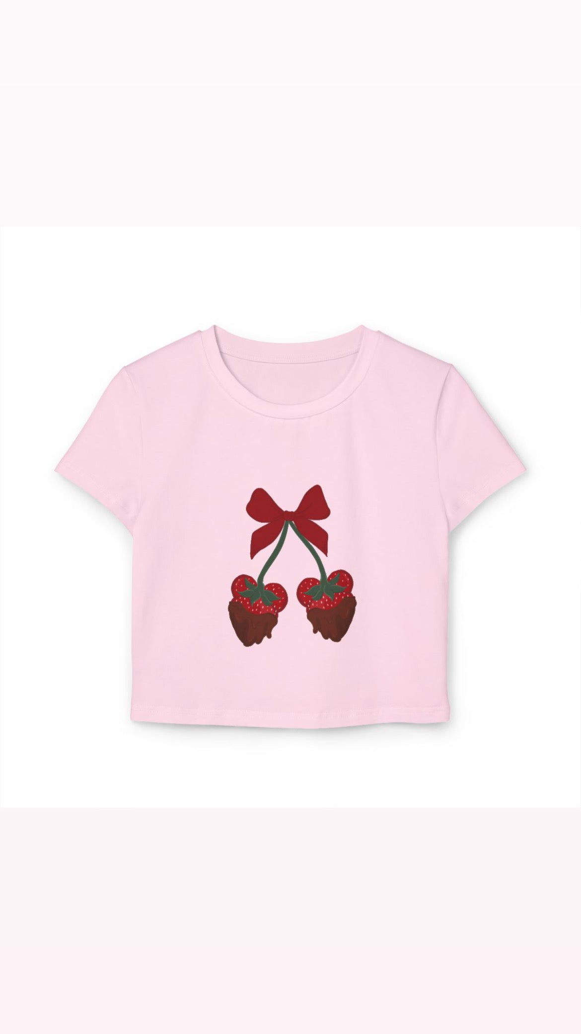 Magical strawberries & bows Baby tee- PRE ORDER