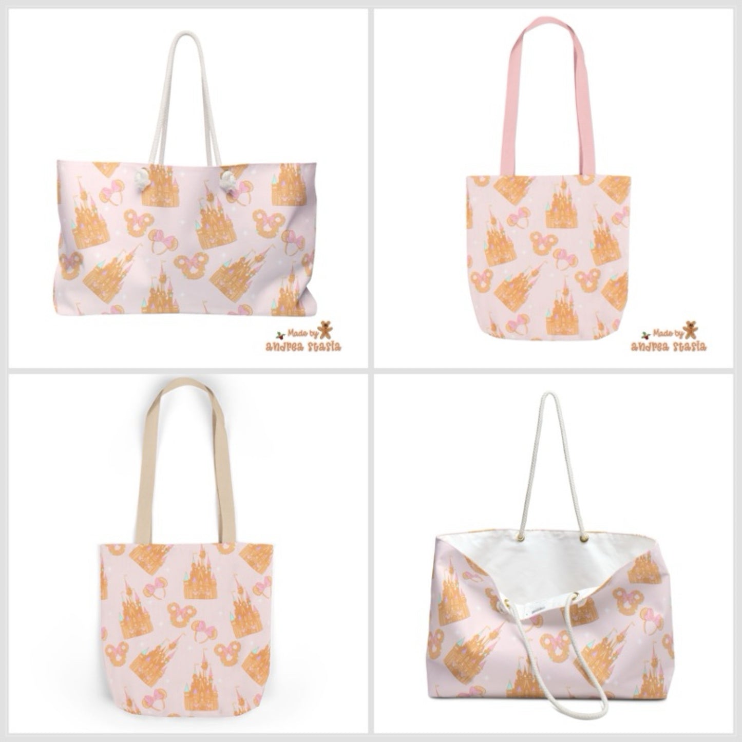 A Pink Gingy Christmas Weekender Bag - PRE ORDER