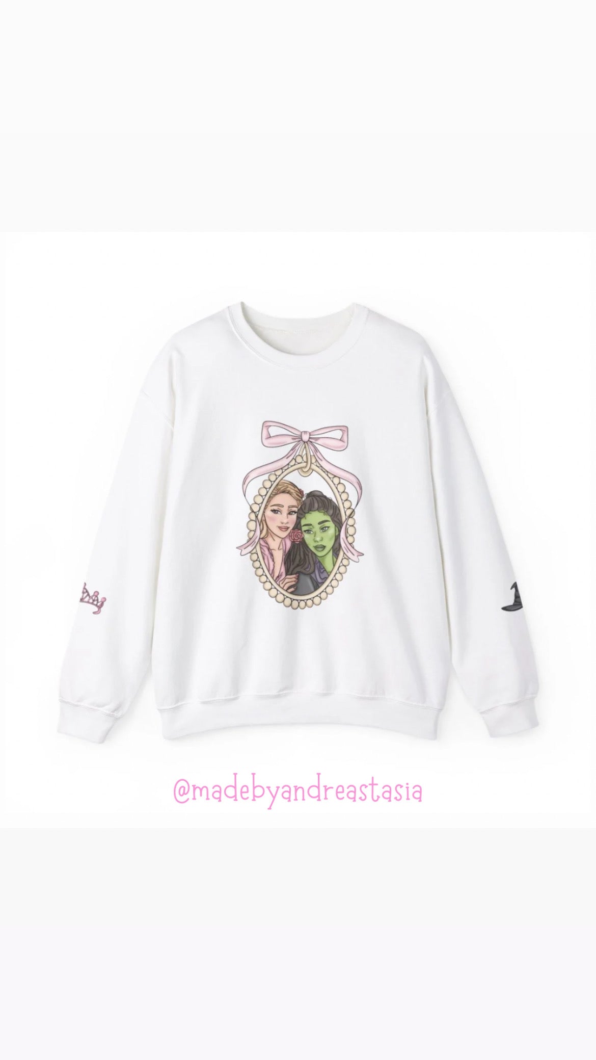 Pink and green besties Crewneck - PRE ORDER