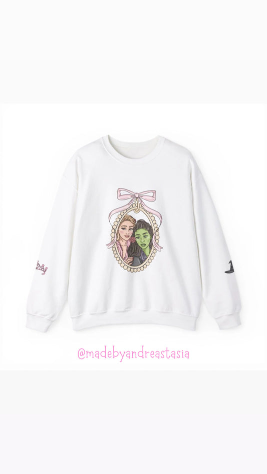 Pink and green besties Crewneck - PRE ORDER