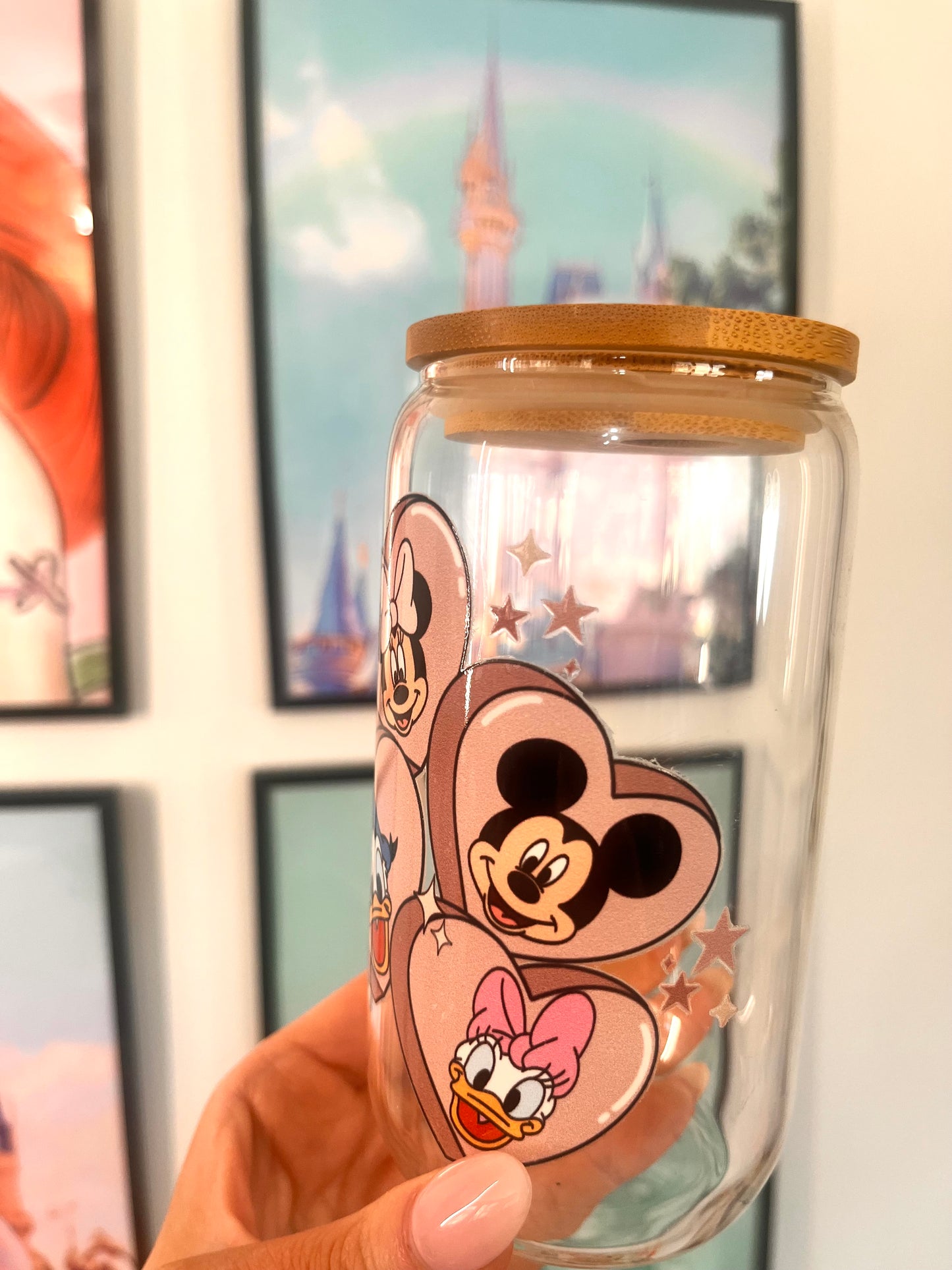 Magical castle watercolor cup