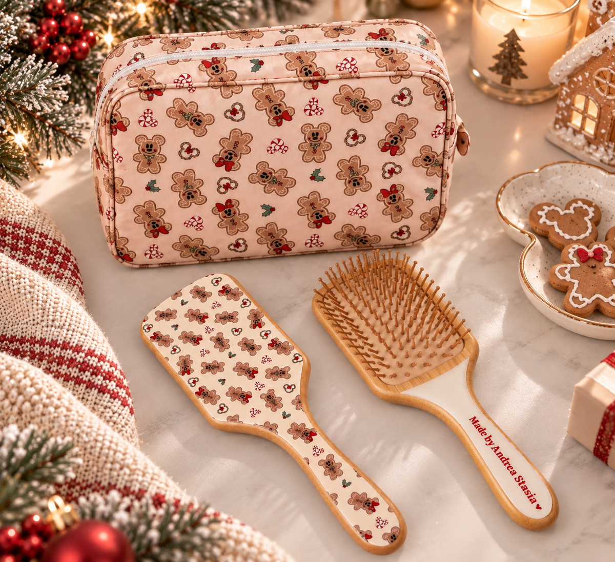 Main St gingerbread Pouch • pre order