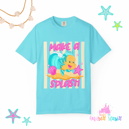 Make a Splash tee adult • pre order  🐠 ( yellow )