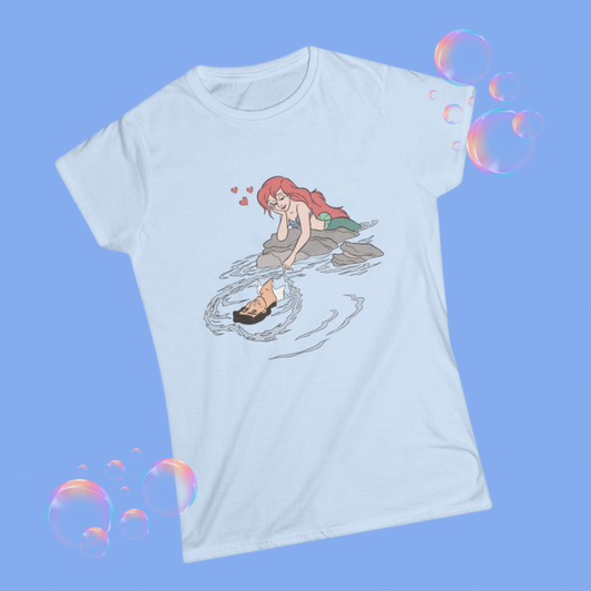 Mermaid in love Adult tee. PRE ORDER