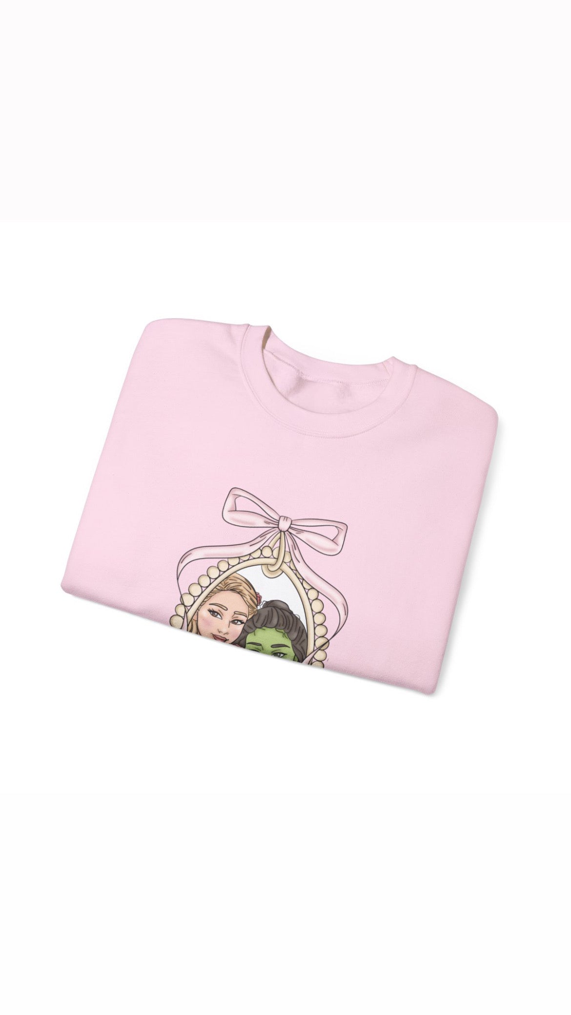 Pink and green besties Crewneck - PRE ORDER