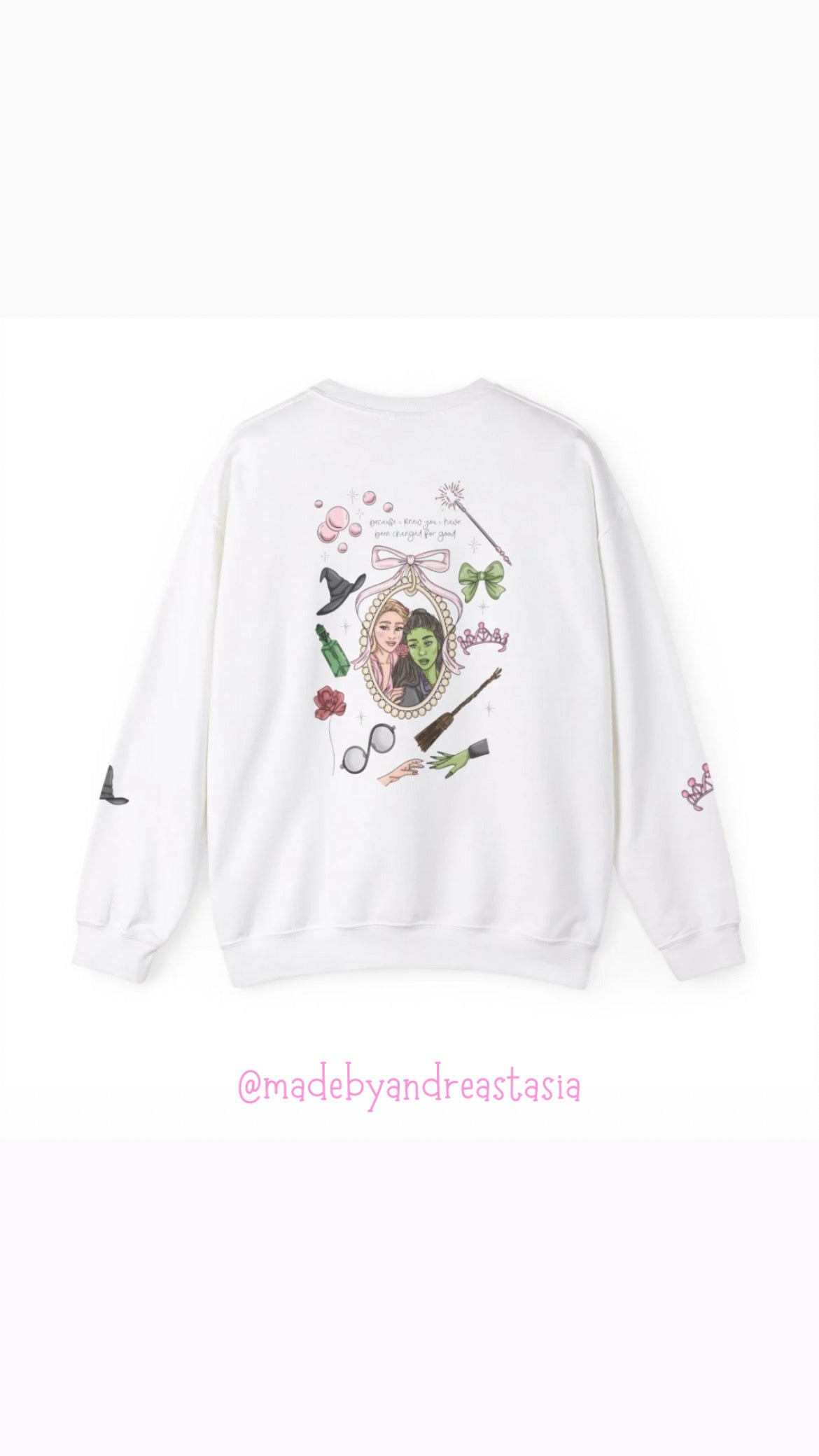 Pink and green besties Crewneck - PRE ORDER