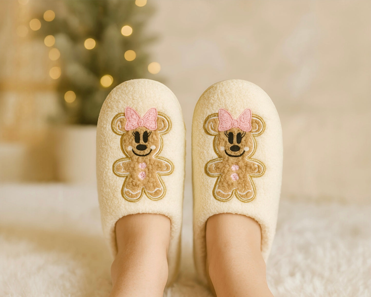 Pink Gingy Slippers- READY TO SHIP