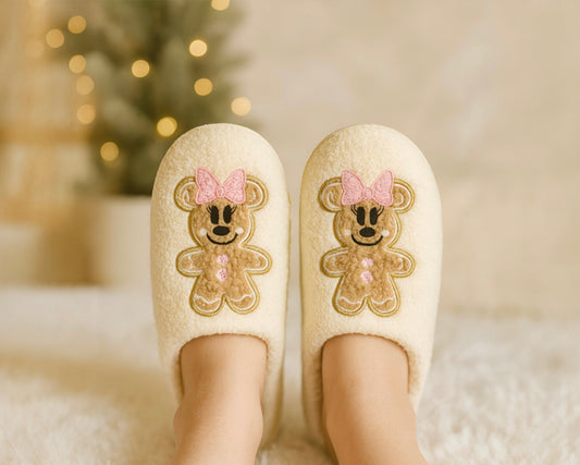 Pink Gingy Slippers- READY TO SHIP