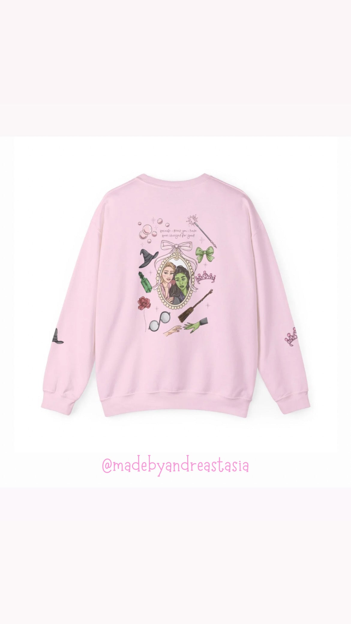 Pink and green besties Crewneck - PRE ORDER