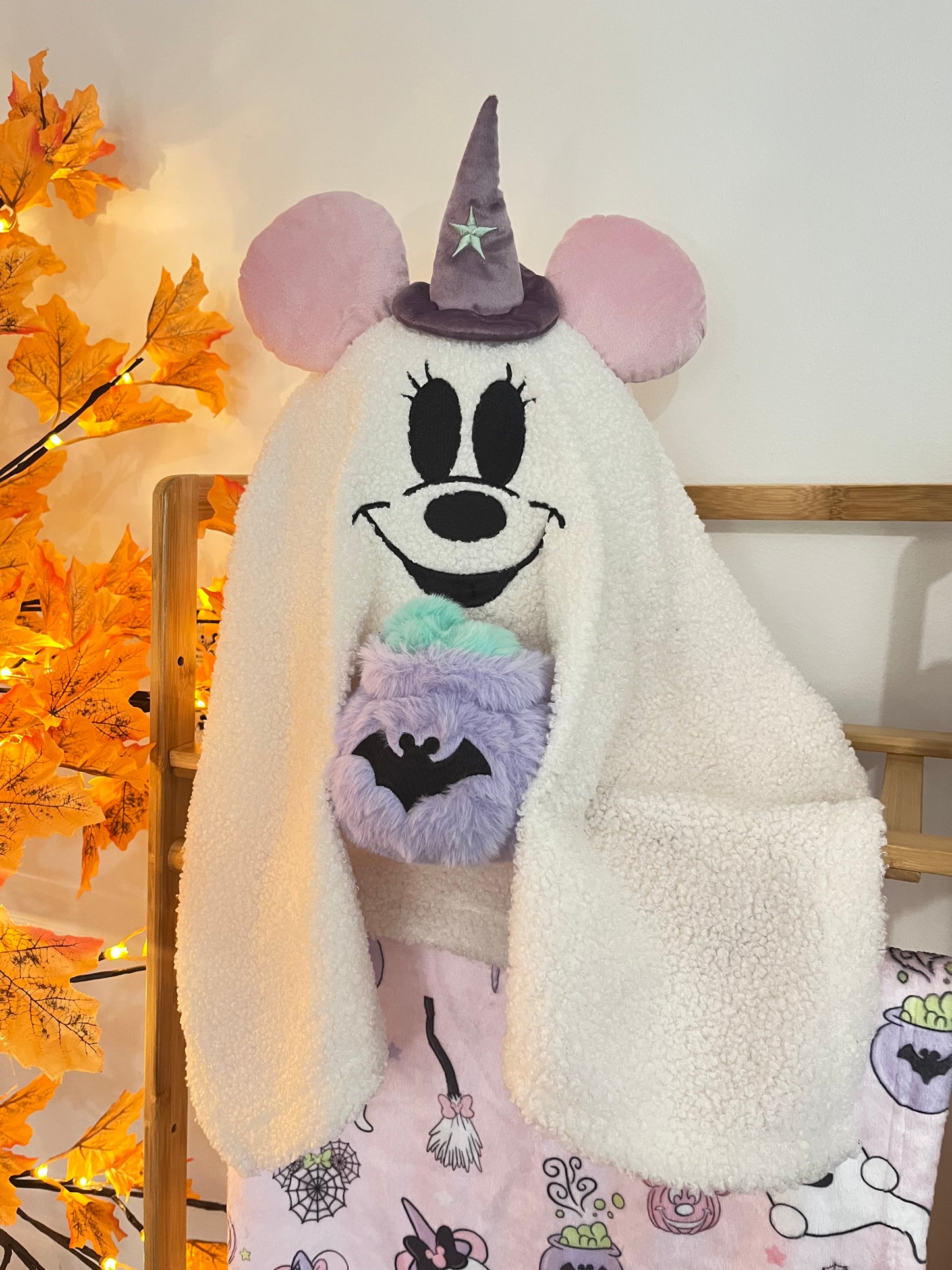 Minnie Witch Ghosty pillow + ready to ship