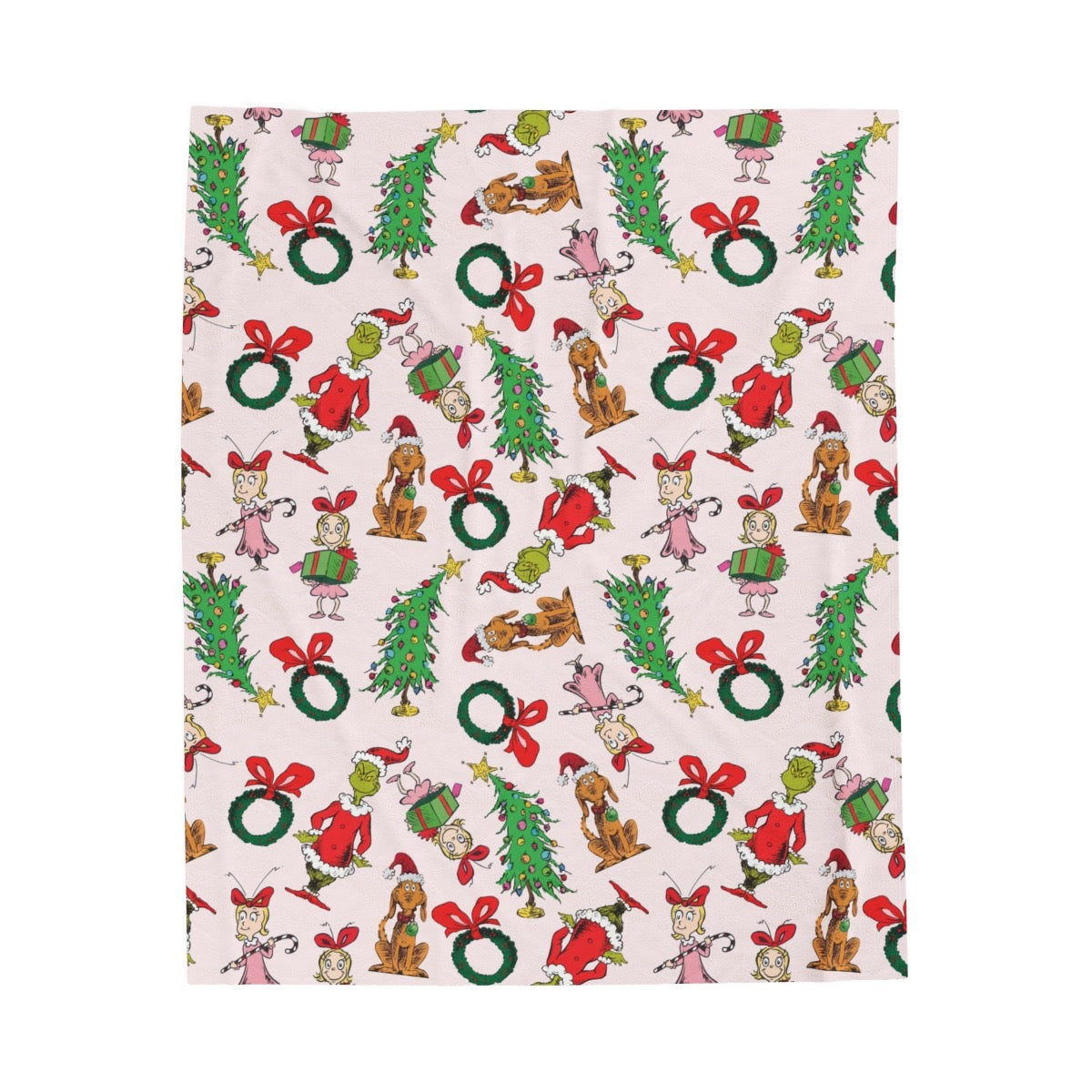 Pink Christmas blanket