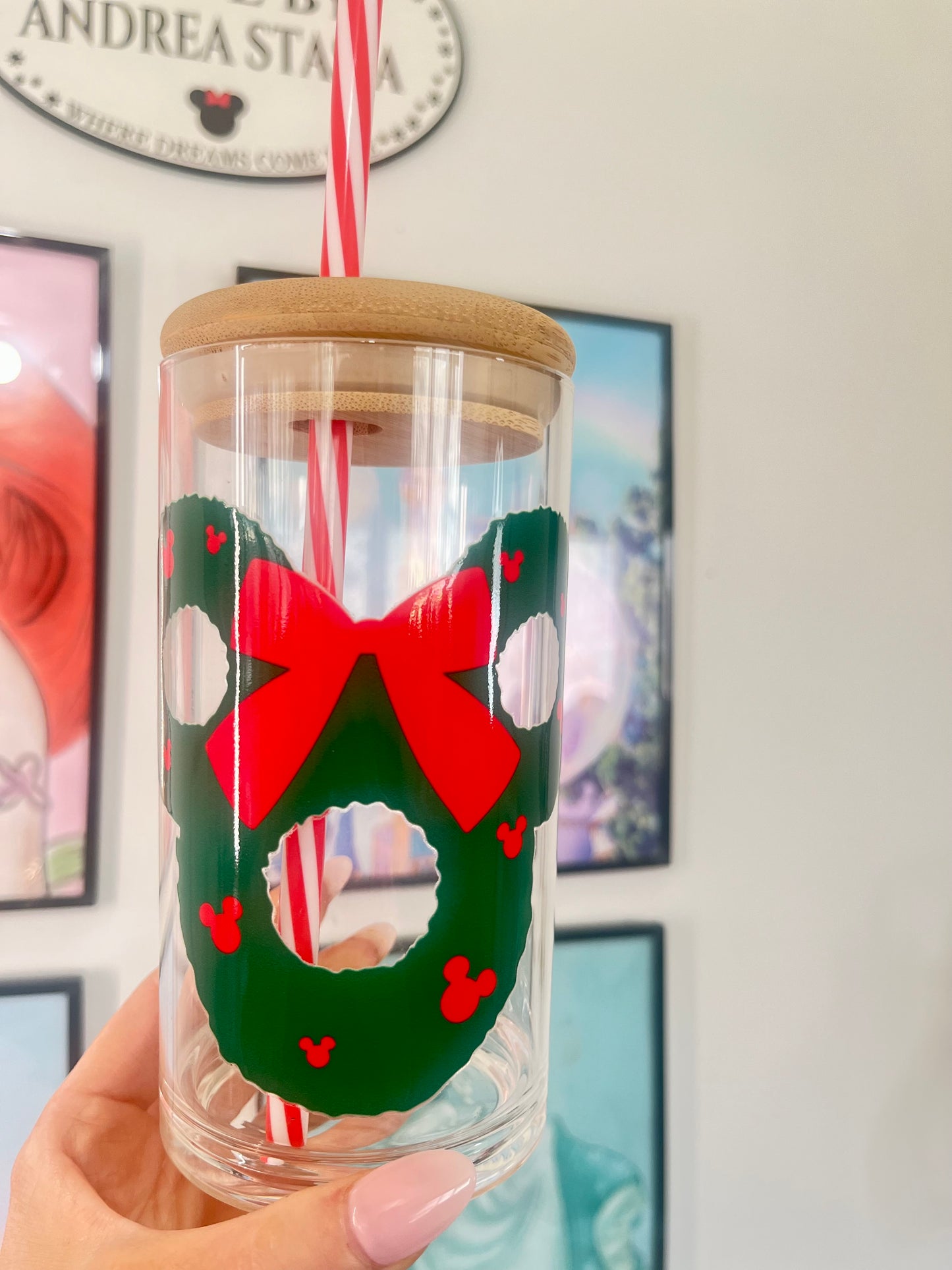 Magical Mouse wreath Cup 20oz