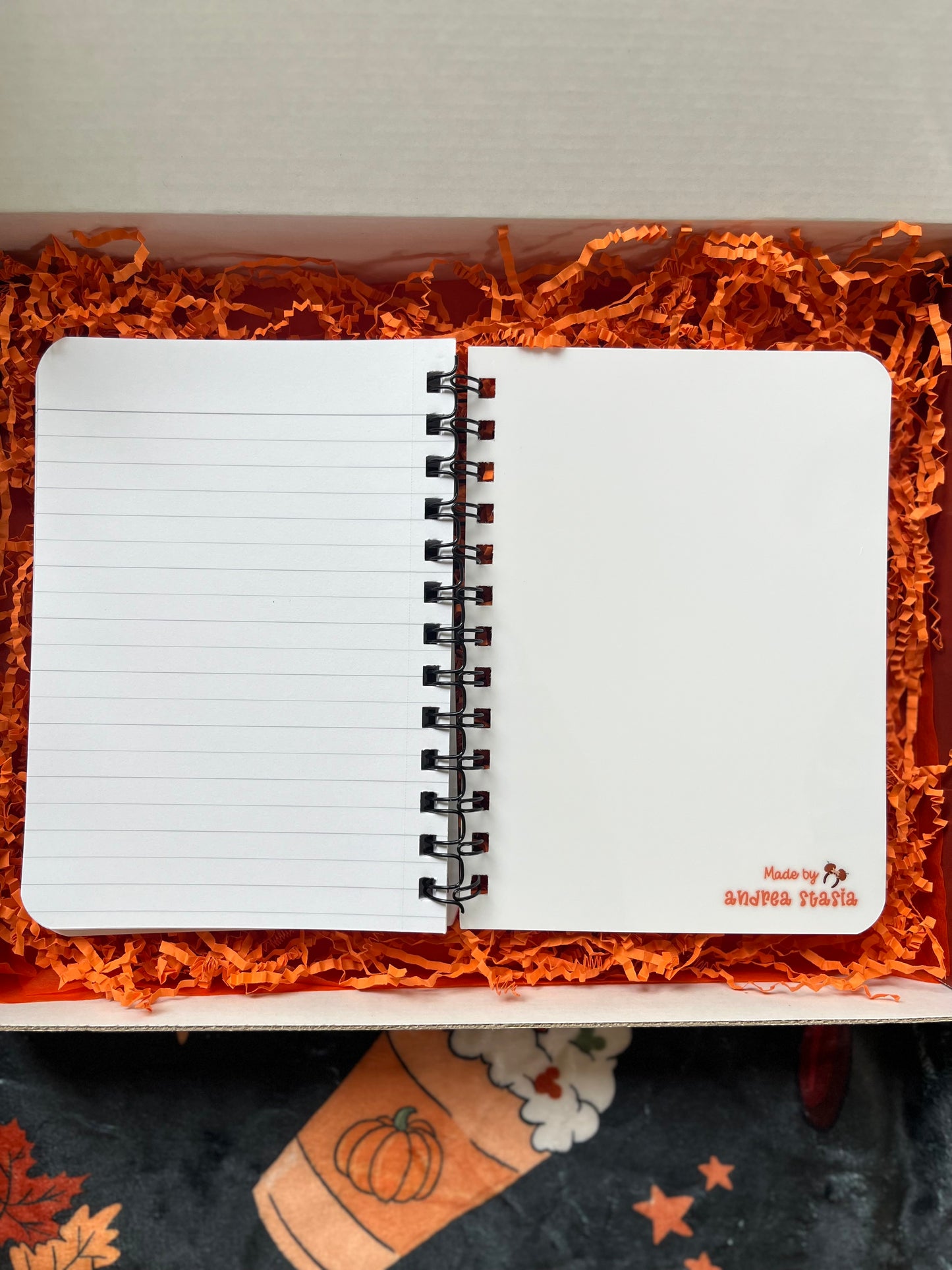 Main st Spooky Spriral journal in grey- Pre order