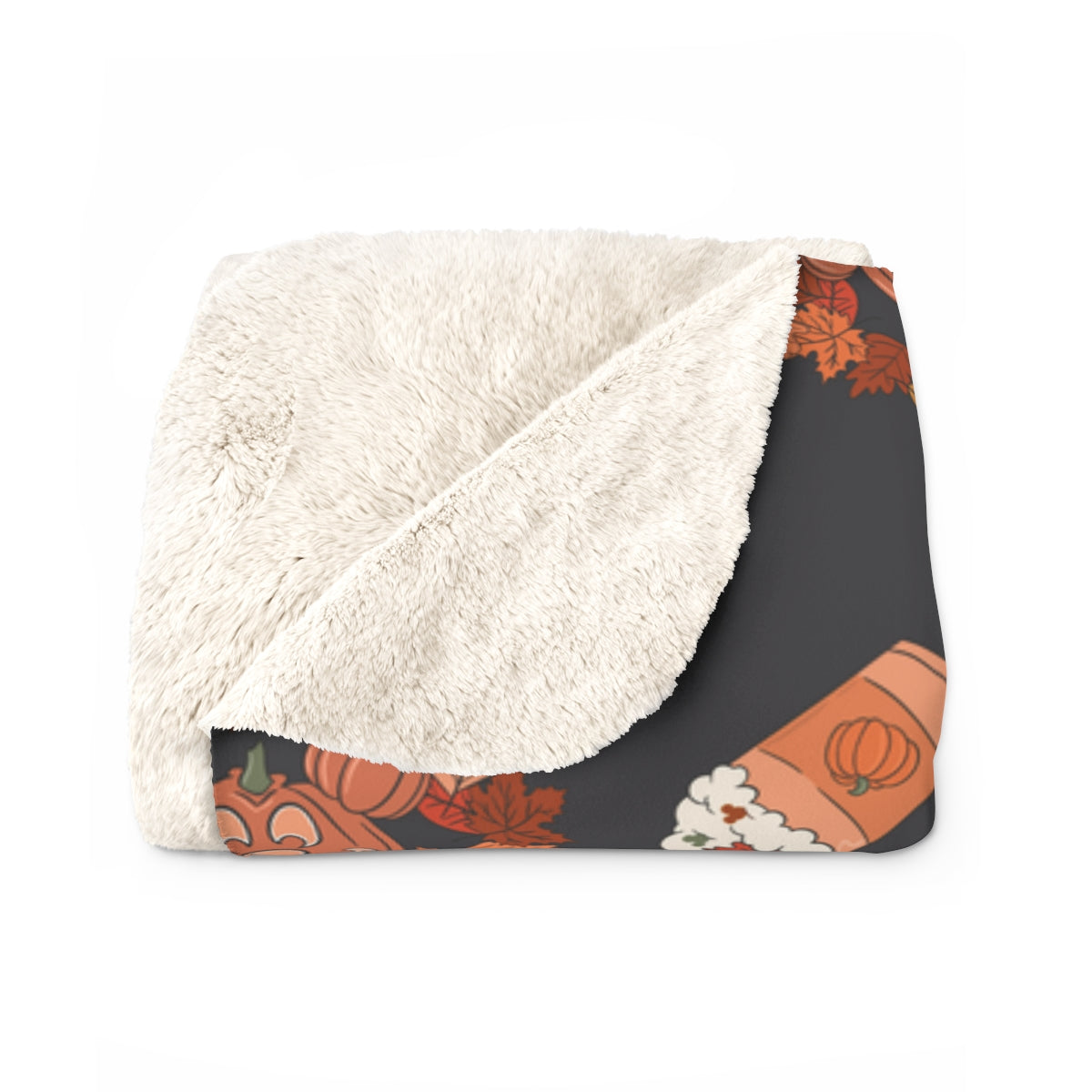 Sherpa Main St pumpkin Cozy Blanket - pre order