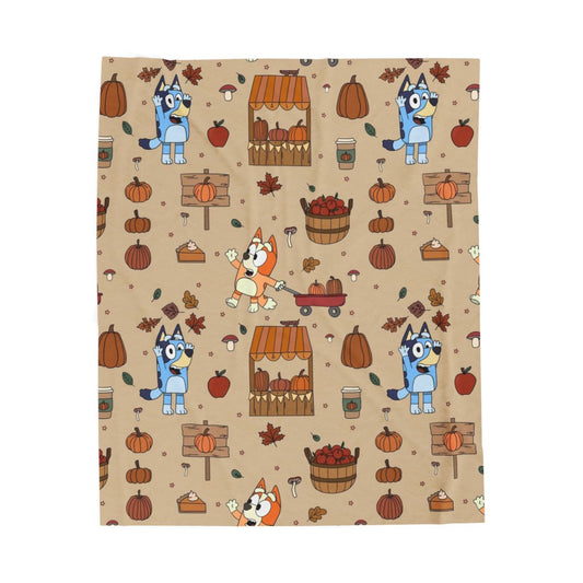 Blue Dog Fall blanket - pre order