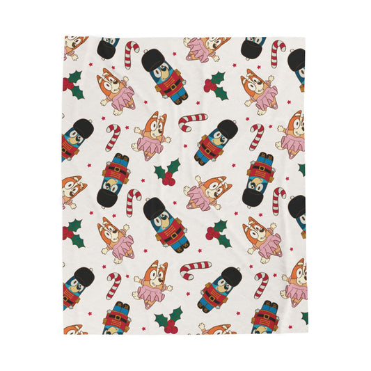 Blue Dog Christmas blanket - pre order