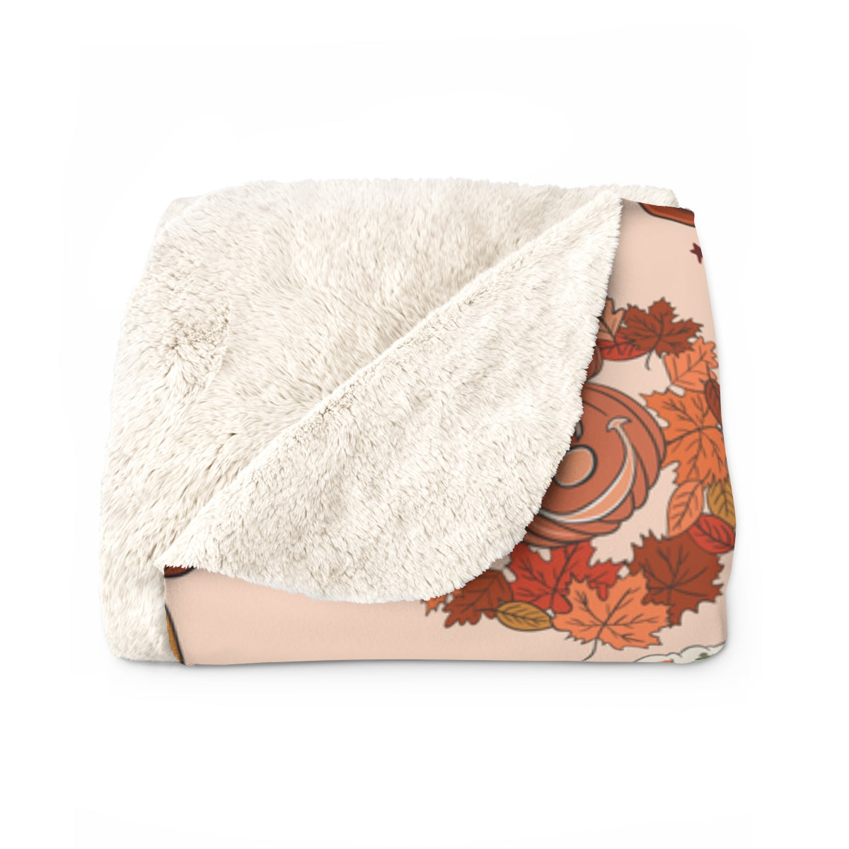 Sherpa Main St pumpkin Cozy Blanket