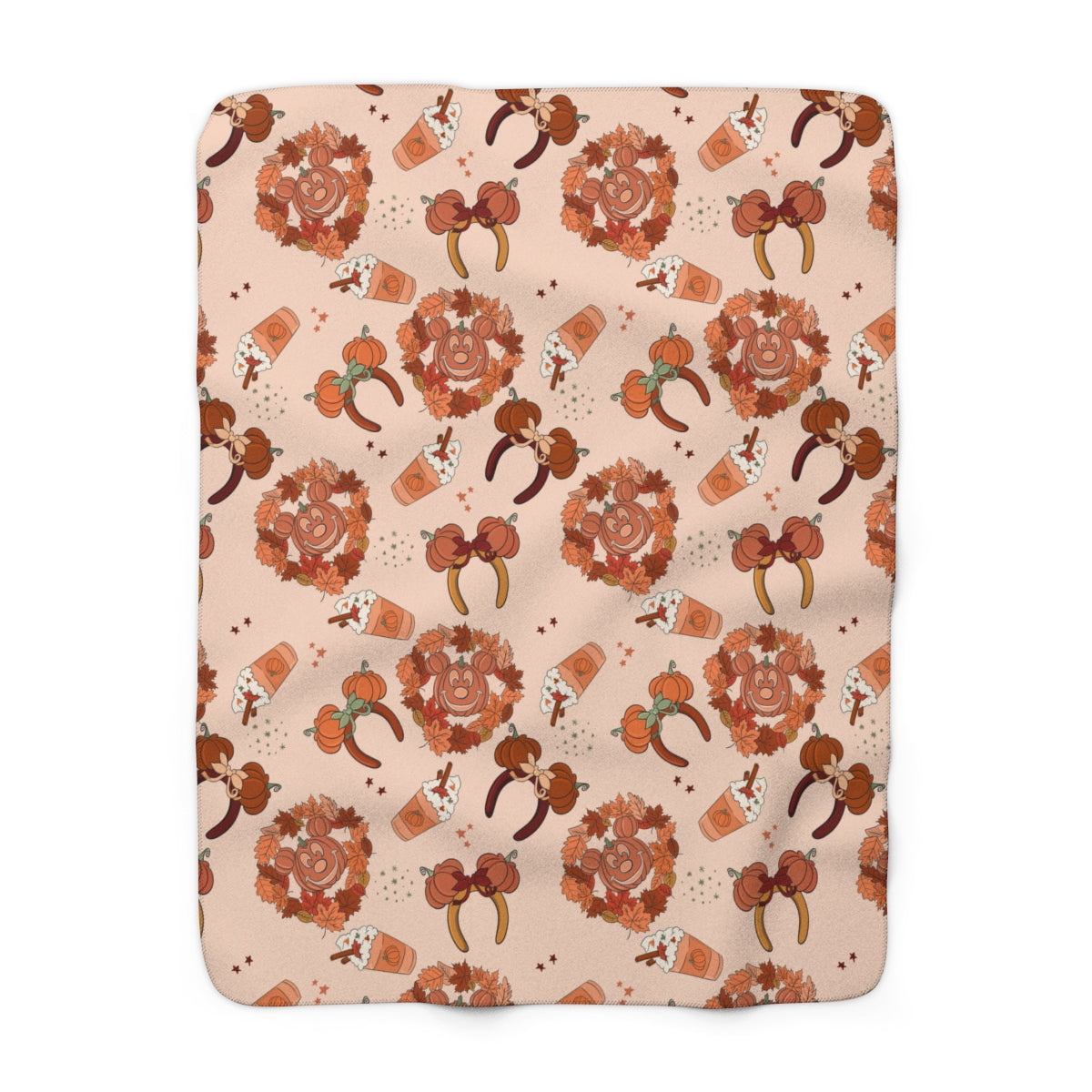 Sherpa Main St pumpkin Cozy Blanket