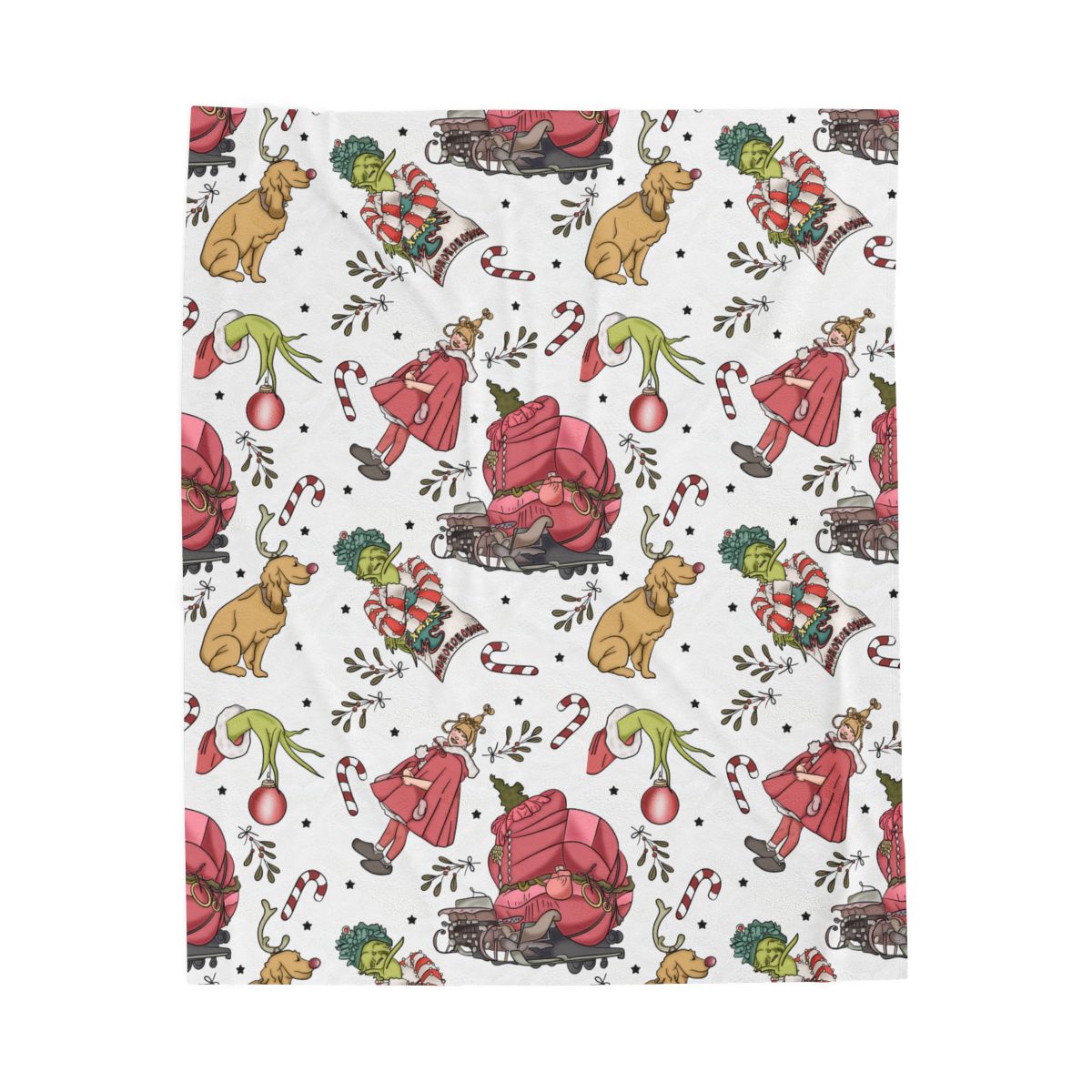 Grinchy Christmas blanket - pre order