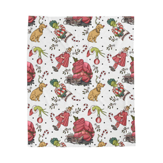 Grinchy Christmas blanket - pre order