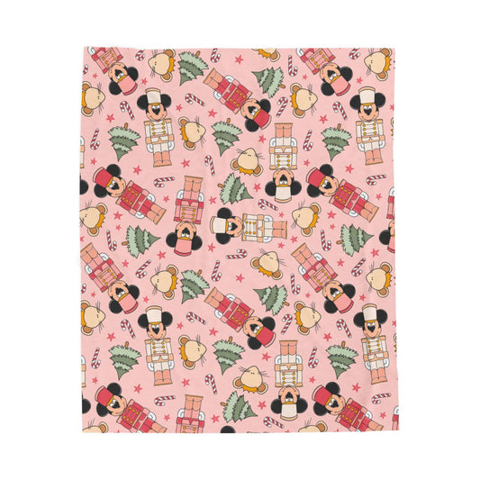 Nutcracker Mouse Christmas blanket - pre order