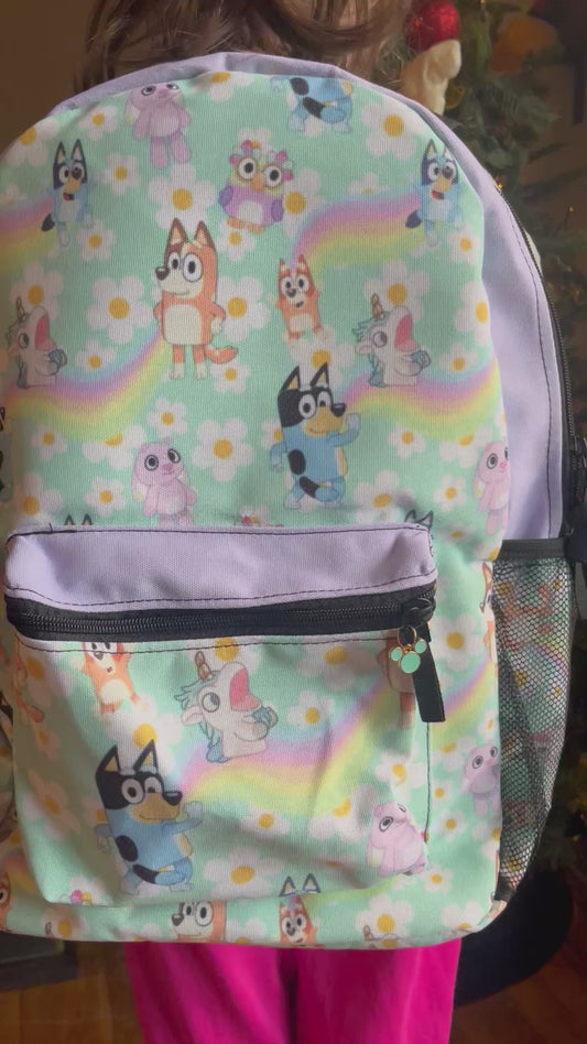 Blue Dogs Backpack • ready to ship 🌈🌸
